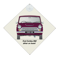 Ford Cortina MkI 2Dr 1965-66 Car Window Hanging Sign